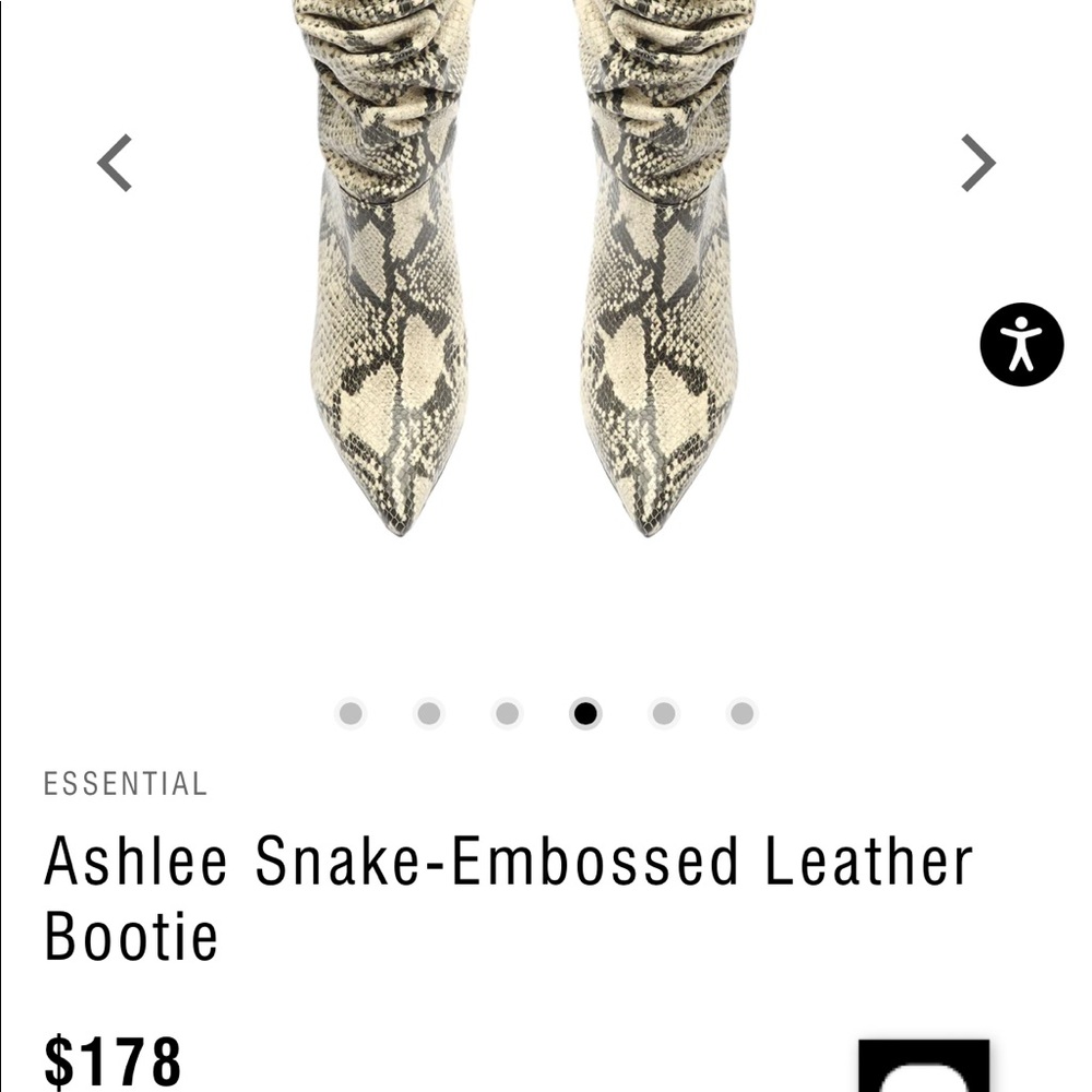 Ashlee Snake-Embossed Leather Bootie
